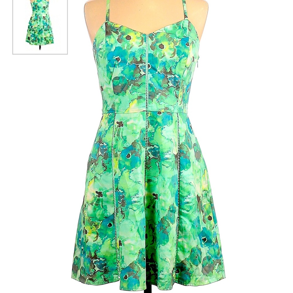 Candies casual green mini dress size 1